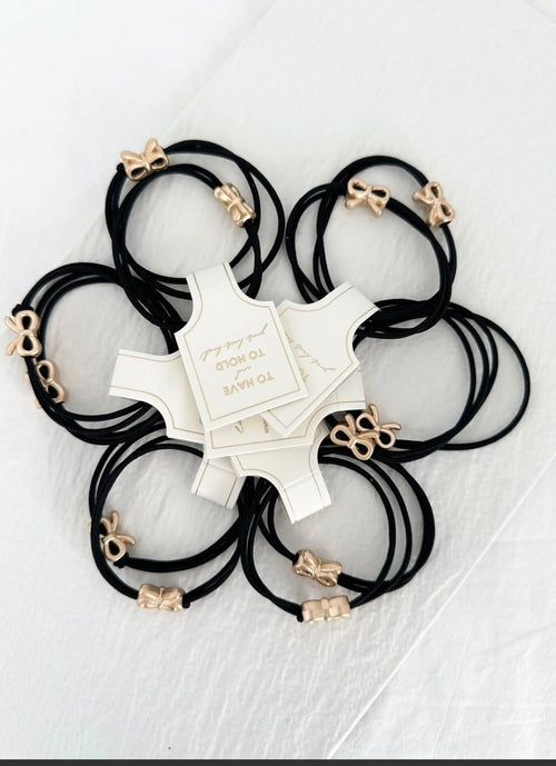 coquette bow hair ties